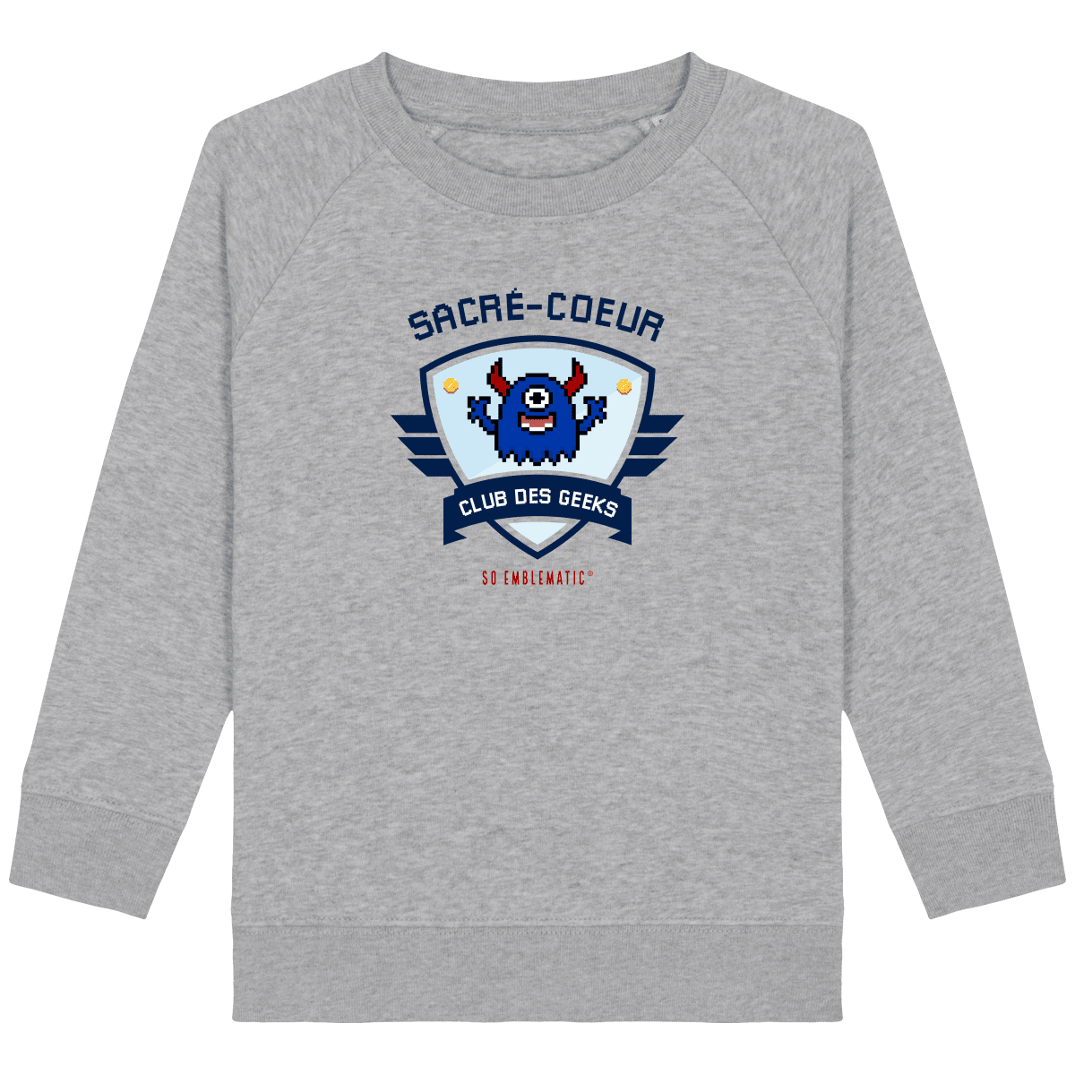 Sweat Enfant Club Des Geeks Sacre Coeur So Emblematic 